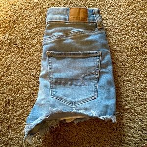 American Eagle Curvy High Rise Stretch Jean Shorts - Size 2